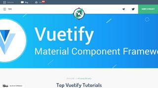 
                            12. Top Vuetify Tutorials - Made with Vue.js