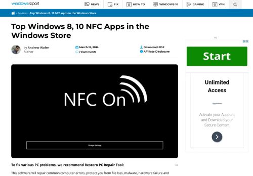 
                            7. Top Windows 8, 10 NFC Apps in the Windows Store - Windows Report