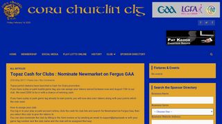
                            12. Topaz Cash for Clubs : Nominate Newmarket on Fergus GAA ...