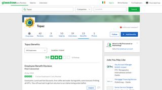 
                            7. Topaz Employee Benefits and Perks | Glassdoor.ie