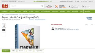 
                            12. Topaz Labs LLC Adjust Plug-In (DVD) TP-ADJ-C-001-GN B&H Photo