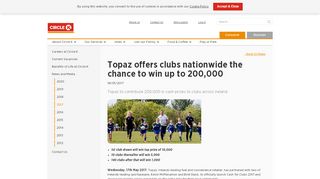 
                            9. Topaz offers clubs nationwide the chance to win up to €200,000 ...