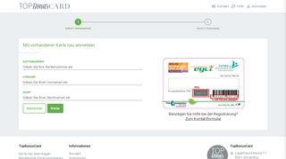 
                            2. TopBonusCard — Registrieren — TopBonusCard