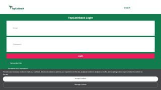 
                            1. TopCashback Login