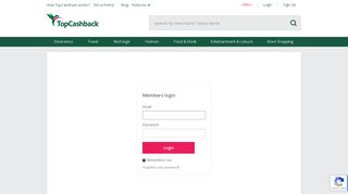 
                            4. TopCashback - you are not logged in yet