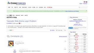
                            7. Topcoder Web Arena Login Problem - Codeforces