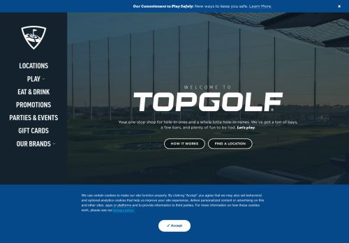 
                            9. Topgolf: Golf, Party Venue, Sports Bar & Restaurant