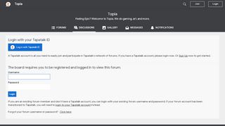 
                            10. Topia - Login - Tapatalk