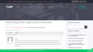 
                            13. Topic: blank page after login.php is executed | Pydio
