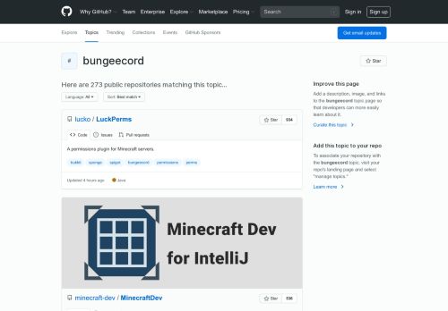 
                            12. Topic: bungeecord · GitHub