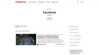 
                            10. Topic · Escoliosis · Change.org