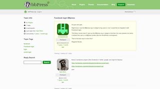 
                            4. Topic: Facebook login BBpress · bbPress.org