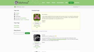 
                            1. Topic: Facebook login · bbPress.org