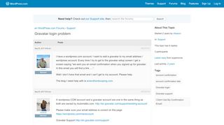 
                            8. Topic: Gravatar login problem | WordPress.com Forums