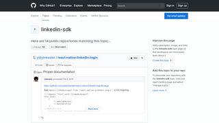 
                            4. Topic: linkedin-sdk · GitHub