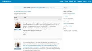 
                            8. Topic: Log in to Gravatar | WordPress.com Forums