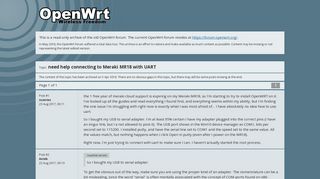 
                            10. Topic: need help connecting to Meraki MR18 with UART - OpenWrt ...