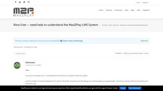 
                            6. Topic: New User – need help to understand the Max2Play LMS System ...