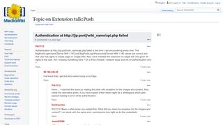 
                            13. Topic on Extension talk:Push - MediaWiki
