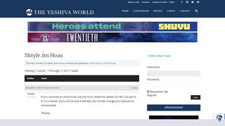 
                            13. Topic: Shtyle.fm Hoax | Yeshiva World News