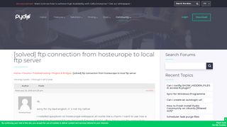 
                            5. Topic: [solved] ftp connection from hosteurope to local ftp server ...