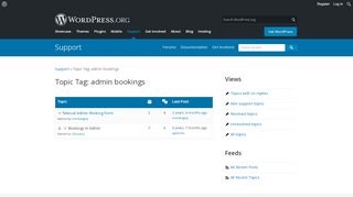 
                            10. Topic Tag: admin bookings | WordPress.org
