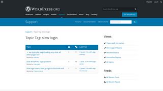 
                            7. Topic Tag: slow login | WordPress.org