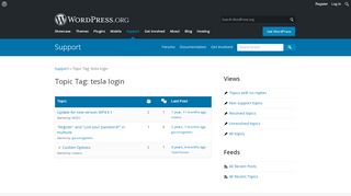 
                            10. Topic Tag: tesla login | WordPress.org