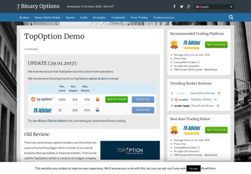 
                            13. • TopOption Demo • - 7 Binary Options