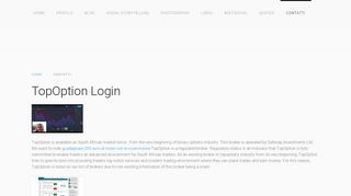 
                            8. Topoptions Demo - TopOption Login - Dario Massi