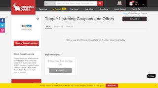 
                            12. Topper Learning Coupons | Promocodes and Offers for Feb 2019