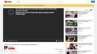 
                            7. Toptal.com Introduction : How to apply as freelancer - YouTube