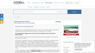 
                            6. TopTarif Partnerprogramm bei ADCELL - Hier anmelden!