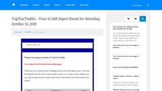 
                            9. TopTierTraffic - Your 12 AM Digest Email for Saturday, October 31 ...