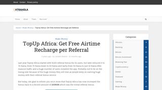 
                            11. TopUp Africa: You Can Now Get 100 Naira Free Airtime Per Referral ...