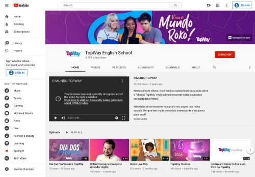 
                            6. TopWay English School - YouTube