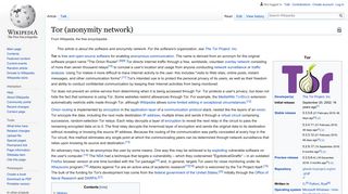 
                            8. Tor (anonymity network) - Wikipedia