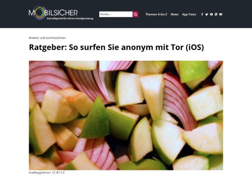 
                            5. Tor Browser: App Onion Browser für iOS Test von mobilsicher.de