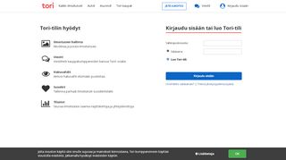 
                            1. Tori.fi - Torin käyttäjätili