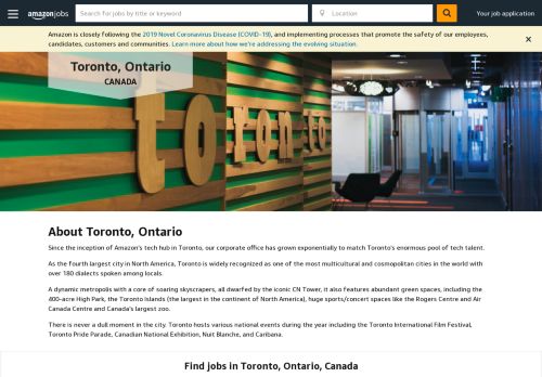 
                            7. Toronto, Ontario, Canada | Amazon.jobs