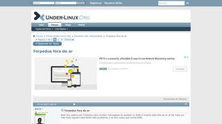 
                            2. Torpedus fora do ar - Under Linux