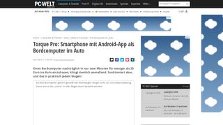 
                            3. Torque Pro: Smartphone mit Android-App als Bordcomputer im Auto ...