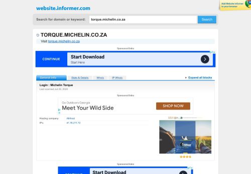 
                            3. torque.michelin.co.za at WI. Login : Michelin Torque - Website Informer