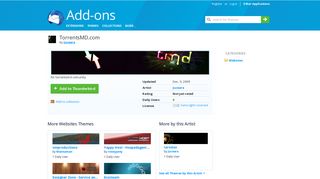 
                            4. TorrentsMD.com :: Add-ons for Thunderbird