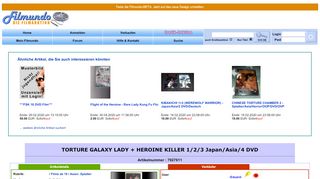 
                            6. TORTURE GALAXY LADY + HEROINE KILLER 1/2/3 Japan/Asia/4 ...