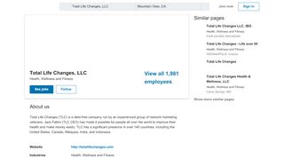 
                            6. Total LIfe Changes, LLC | LinkedIn