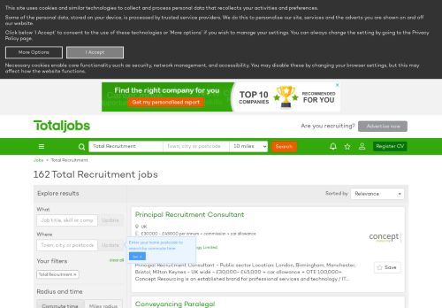 
                            10. Total Recruitment Jobs, Vacancies & Careers - totaljobs