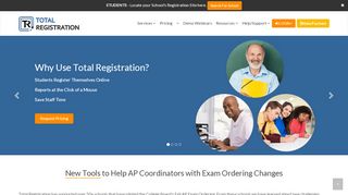 
                            12. Total Registration - Online Exam Registration - AP, IB, PSAT
