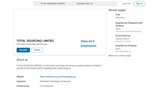 
                            3. TOTAL SOURCING LIMITED | LinkedIn