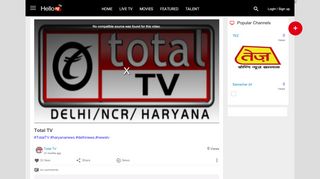 
                            12. Total Tv - Live Tv Streaming | 100 + Indian Tv Channels - HelloTV